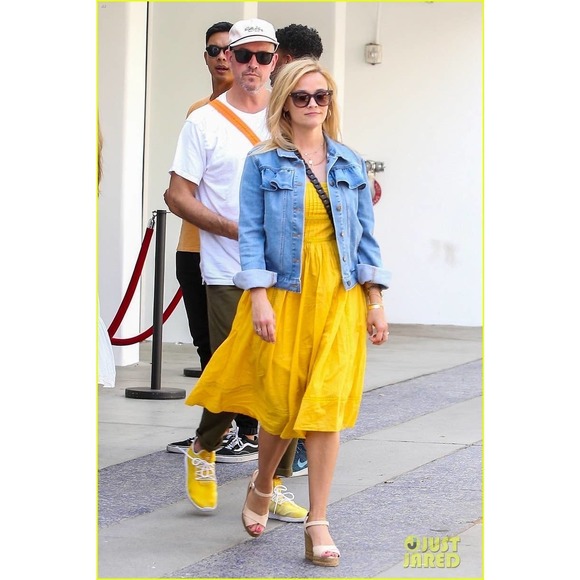 J.Crew Point Sur Tie-Shoulder Yellow Midi Summer Cotton Voile Dress Size 4 - Picture 12 of 12